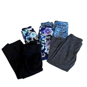 Lot of 4 Old Navy Active Go Dry Workout Athletic Leggings Size Small